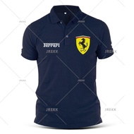 Corak Warna Solid F169 new Ferrari POLO 3d printing Shirt Moisture Wicking Car Racing T Group Servic