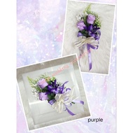 bunga hantaran siap gubah-purple