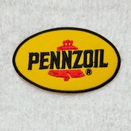 Iron Attach Shirt Logo Motorcycle Brand Engine Oil Pennzoil Patch