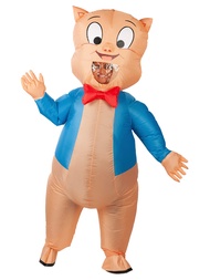 Rubie's Adult Looney Tunes Porky Pig Inflatable Costume, Standard