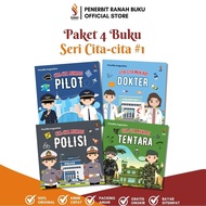 (CONTENTS 4 BOOKS) VALUES OF LITERATION BOOKS - CITA-CITA SERIES BECOME A PILOT, DOCTOR, POLICE, AND
