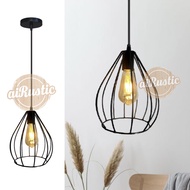 Decorative iron hanging lamp with Jicama model, home decoration, cafe, minimalist design - complete 