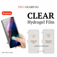 [SG] Clear Hydrogel Film iPhone 15 Pro Max Plus 14 13 12 11 X Xs XR SE 8 7 Mini Screen Protector
