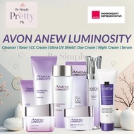 AVON ANEW LUMINOSITY DAY/ NIGHTCREAM /CLEANSER/TONER/CC CREAM/UV SHIELD/INTENSIVE SERUM CREAM