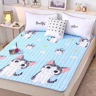 Mattress Bed Sheet Protector Cover Cartoon Printing Cotton Bedsheet for Kinds Women Single Queen King Size