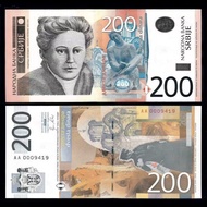 Genuine Serbia 5 Sheets Banknotes Large Set 10 20 50 100 200 Dinar Foreign Coins hmu6030