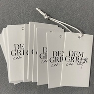 Custom hang tags (100, 200, or 500 pieces), clothing labels, handcrafted decorative packaging labels