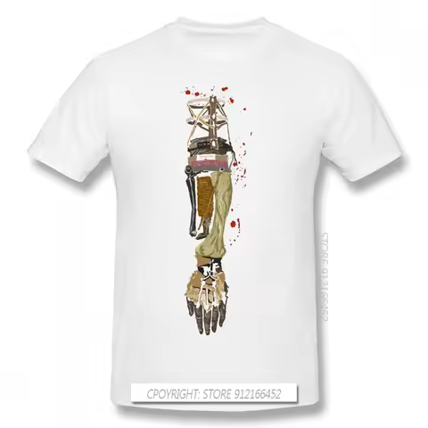 Shinobi Prosthetic Print 100% Cotton Funny T Shirts Sekiro Shadows Die Twice Wolf Sengoku Kuro Game