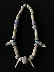 腓尼基人面老琉璃珠 項鍊 老琉璃珠 古珠 中亞 戰國琉璃珠 老珠