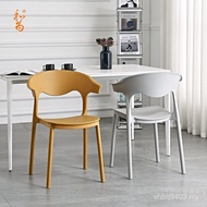 Household Backrest Adult Plastic Stool Chair Chair Can Simple Dining Table Chair Thickened Equal Pos