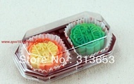 new arrival moon cake box， moon cake packaging/ cake container with free200pcs  inner muffin case- f