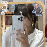 Graffiti Apple Transparent Case Crystal Suitable for iPhone Phone Case Suitable for iPhone 16 Pro Ma