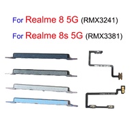 For Realme 8 5G 8S Volume Up Down Button Flex And Power Flex