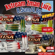 【Xstream】 5PCS Zman Clone TPR Soft Plastic Lure Bait 8.5CM/4.8G Floating Casting Umpan Haruan Toman