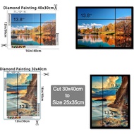 Diamond Painting Frames, 9.8x13.8in Picture Frame for 30x40cm/12x16in Diamond Painting after Croppin