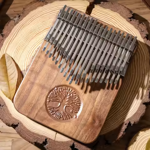 Professional Hluru 34 Key Kalimba Finger Piano 38 keys Chromatic Board Full Scale Thumb Piano Black