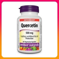 Webber Naturals - 維柏健天然槲皮素500毫克60粒素食膠囊 抗疫 增強免疫力抵抗力 補肺益氣 防敏 洋蔥素槲黃素(EXP: 11/2027)