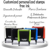 TRODAT 4911 4910【free ink】 Personalized Self inking Stamp Personalized/Signature Position  Stamp