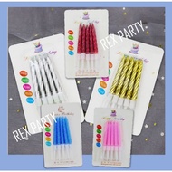 LILIN Birthday Candle/ Birthday Candle/ Birthday Candle/ Birthday Candle gold silver Candle Metallic