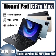 Original Global Pad 6 Pro Android 13 Tablet PC 11 inch Snapdragon 870 12GB RAM 512GB ROM HD Screen 5