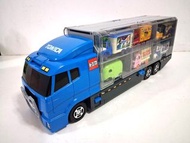 二手 Tomica 35cm卡車連11架Tomica 車仔+1架另外牌子機場接駁巴士 卡車長35cm Tomica Cattier（全部售$380）