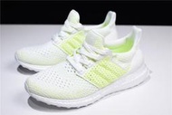 潮品Adidas Ultra Boost Clima 4.0 白熒光綠 針織 休閒 男女款 運動  AQ04