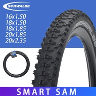 SCHWALBE SMART SAM 16x1.5 18x1.5 18x1.85 20x1.85 20x2.35 BMX Bike Tire Small Wheel Off-road Bicycle 
