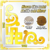 SIKU 8PCS Acrylic Corner Decoration Gold Mirror/ List Acrylic Molding Size 10 cm x 10 cm/ -JM812