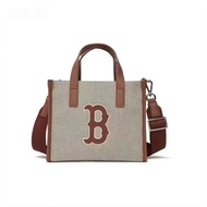 ของแท้ MLB Canvas กระเป๋า กระเป๋าสะพายพาดลำตัว Tote Bag for women NY Monogram กระเป๋าถือรุ่นใหม่ กระเป๋าสะพาย