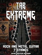 TAB EXTREME – 7 String Metal Guitar Tabs: Blank Tablature Notebook for 7 String Electric Guitar | 11