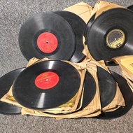 Music Restaurant Club Window Props Ornaments Various 78 Rpm Vinyl Bakelite Old Records Gramophone Re