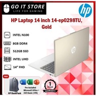 HP 14-ep0298TU/ 14-ep0299TU (Gold / Silver) (14", FHD, N100, 8GB, 512GB SSD, W11) Laptop