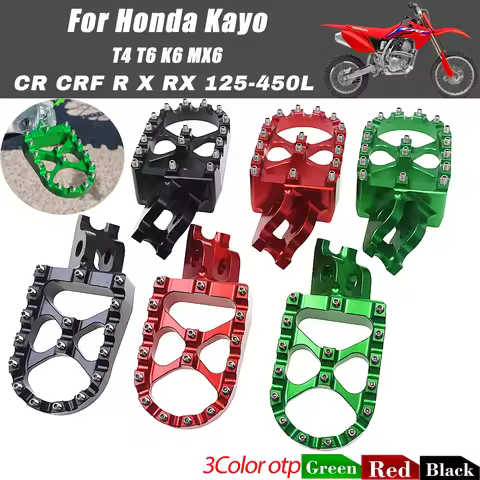 Motorcycle CNC Footrest Foot Pegs Pedals For Honda CR125 CR250 CR150R CR250R CRF150R/250R/450R/X/RX/
