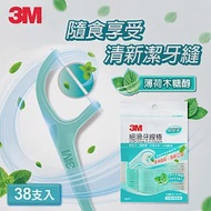 3M 細滑牙線棒-薄荷木糖醇-38支入