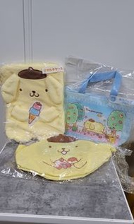 布丁狗 布甸狗 Pom Pom Purin 一番賞 （3件） 3號， 8號， 13號賞 Ipad袋 保冷袋 公收納籃