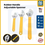 Heavy Duty Rubber Handle Adjustable Wrench Spanner Spanar Hidup Adjustable Spanner Wrench 6 8 10 12 