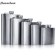 FLOWERLOVE Hip Flask Leakproof Alcohol Wine Portable Whiskey Holder