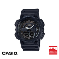 CASIO นาฬิกาข้อมือ CASIO รุ่น AEQ-110W-1BVDF วัสดุเรซิ่น สีดำ