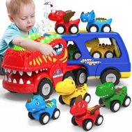 2025 Mini Toys for 1 2 3 4 Year Old Boys Girls, 5 in 1 Dinosaurs Truck Toys Gift