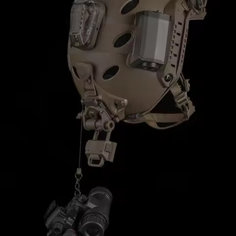 NVG Mount Safety Lanyard 360 Rotation NVG Lanyard Night Vision Goggles Anti-fall Telescopic Rope Out
