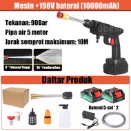 Cordless Multifungsi Air Jet Cleaner Termasuk 2 Baterai Alat Cuci Motor Semprot Cordless Tekanan Tin