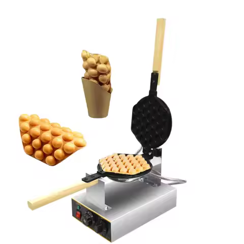 Jz Bubble Waffle Maker Commercial Bubble Waffle Maker Machine Egg Waffle Iron Electric Bubble Waffle
