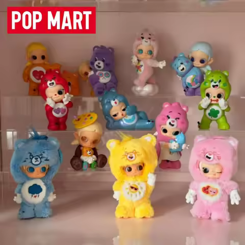 hot selling Pop Mart Zsiga X Care Bears Series trendy Blind Box Desktop Ornaments Collection kawai S