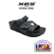 XES Ladies BSLM61230 Z-Cross Sandal Wedges (Black/Camel)