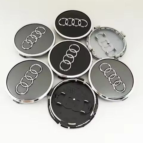 4pcs 60mm 61mm 68mm 69mm Car Styling Wheel Hub Center Cover Badge For Audi TT B5 B6 B7 B8 8P 8V 8L C