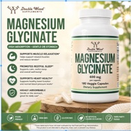 Double Wood Supplements Magnesium Glycinate 400 mg, 180 Veggie Capsules m3w0b94b0t