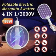 DW1 Home Dormitory Electric Mosquito Swatter Mosquito Killer Lamp 2 in 1 Purple Light Folding USB Re