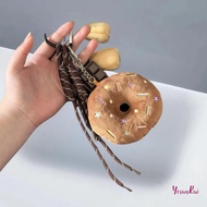 YosunRui] Cute Doughnut Pendant, Keychain, Plush Doughnut, Claw Machine Doll, Plush Bag Pendant NEW