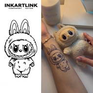 labubu tattoo waterproof ，lasts 7-15 days，temporary tattoo sticker，magic tattoo，fake tattoos ，long l