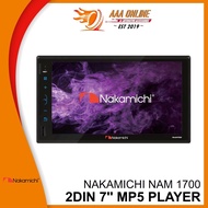 [AAAONLINE] Nakamichi NAM 1700 - 2DIN-7'' W/MP5 PLAYER, MIRRORLINK, BT, MKV, FLV PLAYER - NO DVD Dou